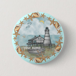 Schaltfläche Louisiana Muscheln Button