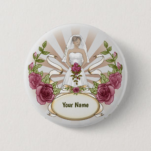 Schaltfläche "Love Bride Wedding Button" Button