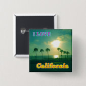 Schaltfläche "Lovely California 1" Button (Vorne & Hinten)