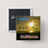Schaltfläche "Lovely California 2" Button (Vorne & Hinten)