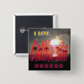 Schaltfläche "Lovely California 3" Button (Vorne & Hinten)