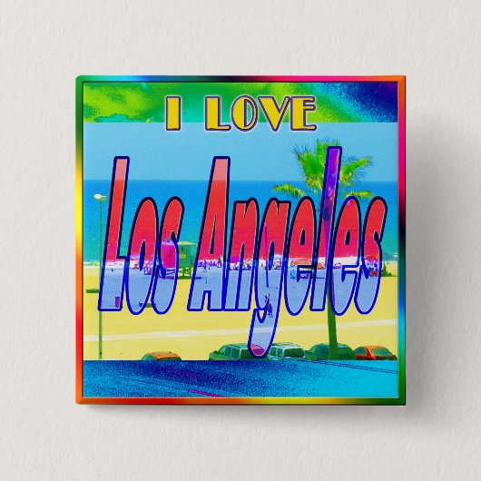 Schaltfläche "Lovely Los Angeles 2" Button (Vorderseite)
