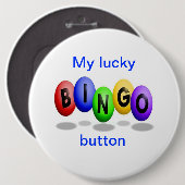 Schaltfläche Lucky Bingo Button (Vorne & Hinten)