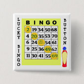 Schaltfläche "Lucky BINGO" grüne Karten Button (Vorderseite)
