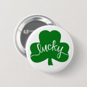 Schaltfläche "Lucky Green Kleeblatt" Button (Vorne & Hinten)
