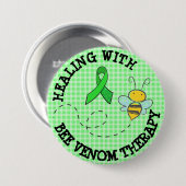Schaltfläche "Lymies für die Bienenvenom-Therapie" Button (Vorne & Hinten)