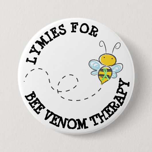 Schaltfläche "Lymies für die Bienenvenom-Therapie" Button (Vorderseite)