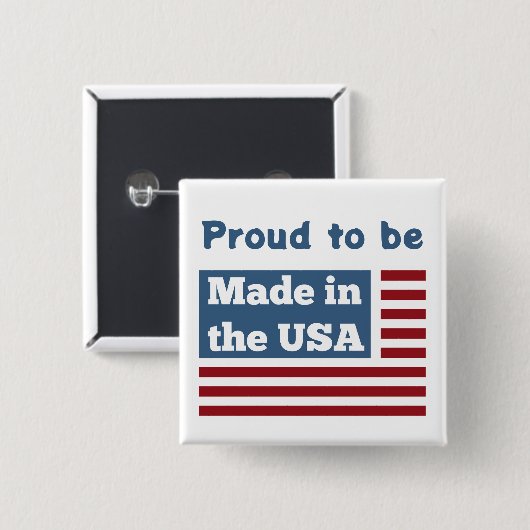 Schaltfläche "Made in America" Button (Vorne & Hinten)