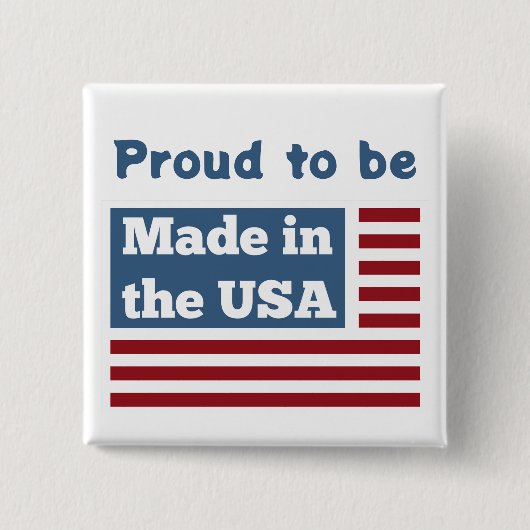 Schaltfläche "Made in America" Button (Vorderseite)