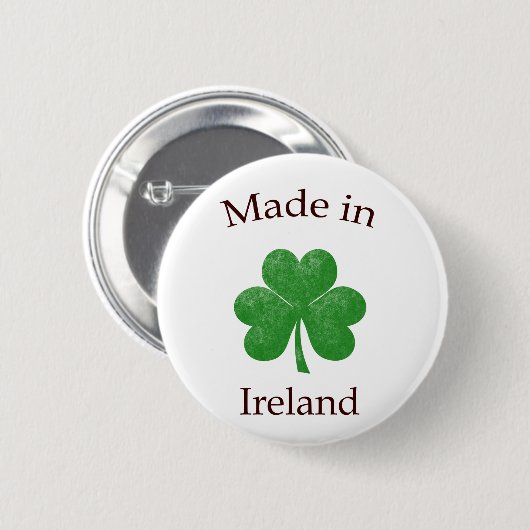 Schaltfläche Made in Ireland Button (Vorne & Hinten)