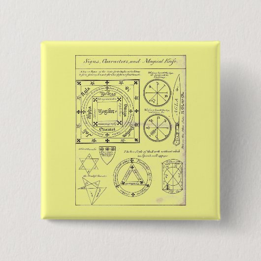 Schaltfläche magische Zeichen Button (Vorderseite)