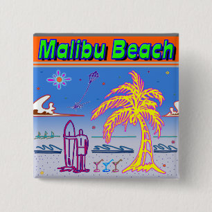 Schaltfläche "Malibu Beach" Button