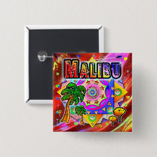 Schaltfläche "Malibu Tropical Friends" Button