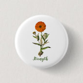Schaltfläche "Marigold Strength Inspiration Button (Vorderseite)