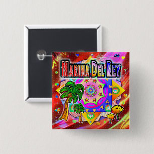 Schaltfläche "Marina Del Rey Tropical Friends" Button
