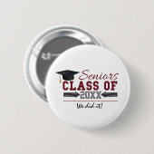 Schaltfläche "Maroon" und "Grauer Abschluss" Button (Vorne & Hinten)