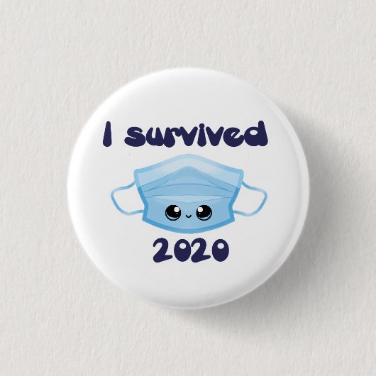 Schaltfläche "Maske 2020 überlebt" Button (Vorderseite)