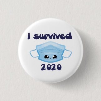 Schaltfläche "Maske 2020 überlebt" Button
