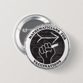Schaltfläche "Mathematiker für Impfungen" Button (Vorne & Hinten)