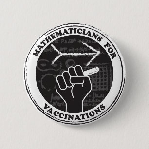 Schaltfläche "Mathematiker für Impfungen" Button
