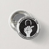 Schaltfläche "Mathematiker für Intersektionalität" Button (Vorne & Hinten)