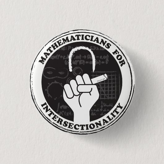 Schaltfläche "Mathematiker für Intersektionalität" Button (Vorderseite)