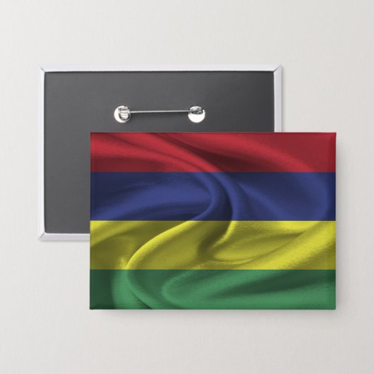Schaltfläche "Mauritius" Button (Vorderseite/Rückseite)
