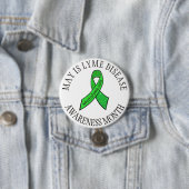 Schaltfläche "May Lyme Disease Awareness Month Rib Button (Beispiel)