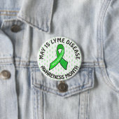 Schaltfläche "May Lyme Disease Awareness Month Rib Button (Beispiel)