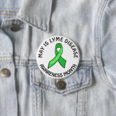 Schaltfläche "May Lyme Disease Awareness Month Rib Button (Beispiel)