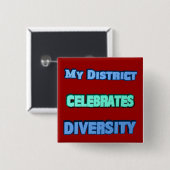 Schaltfläche "Mein District Celebrates Diversity" Button (Vorne & Hinten)
