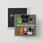 Schaltfläche Meine Lieblingshunde Erstellen Sie ei Button (Vorne & Hinten)