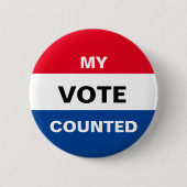 Schaltfläche "Meine Stimme zählt" Button (Vorderseite)