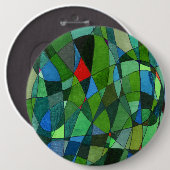 Schaltfläche "Meist Grüntöne Abstrakt" Button (Vorne & Hinten)