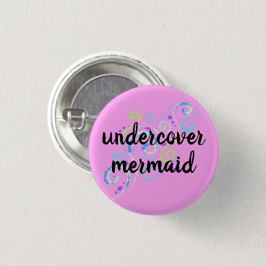 Schaltfläche "Mermaid Bubbly Wirbel" Button (Vorne & Hinten)