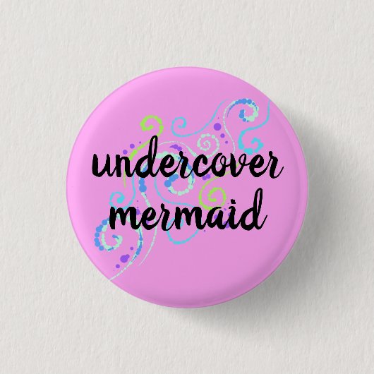 Schaltfläche "Mermaid Bubbly Wirbel" Button (Vorderseite)