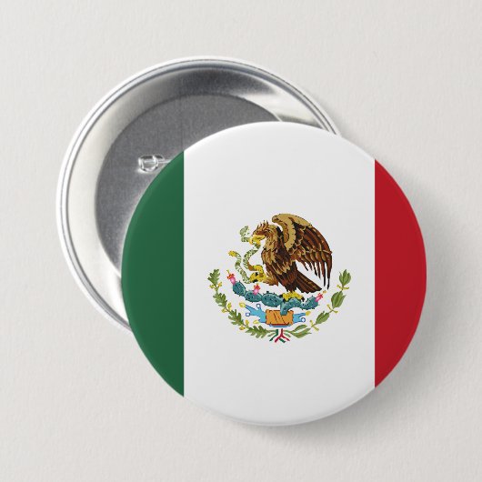 Schaltfläche "Mexico Flag Design"-Button Button (Vorne & Hinten)
