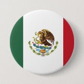 Schaltfläche "Mexico Flag Design"-Button Button (Vorderseite)