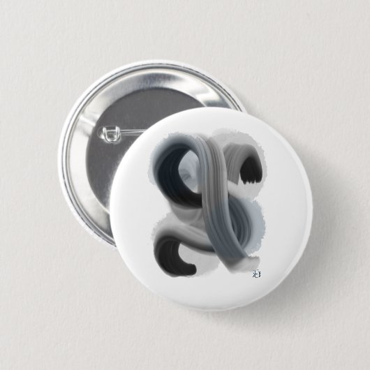 Schaltfläche "Minimalistische Abstrakte Artwork" Button (Vorne & Hinten)