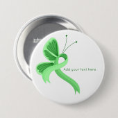 Schaltfläche "Minze Awareness Ribbon Butterfly" Button (Vorne & Hinten)