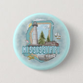 Schaltfläche "Mississippi-Leuchtturm-Button" Button (Vorderseite)