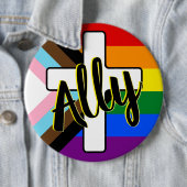 Schaltfläche "Mit dem Progress-Pride-Flag überspri Button (Beispiel)