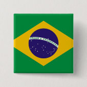 Schaltfläche mit der Flagge Brasiliens Button (Vorderseite)