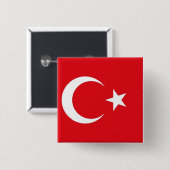 Schaltfläche mit der Flagge der Türkei Button (Vorne & Hinten)