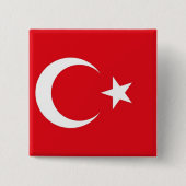 Schaltfläche mit der Flagge der Türkei Button (Vorderseite)