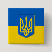 Schaltfläche mit der Flagge der Ukraine Button (Vorderseite)
