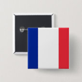 Schaltfläche mit der Flagge Frankreichs Button (Vorne & Hinten)