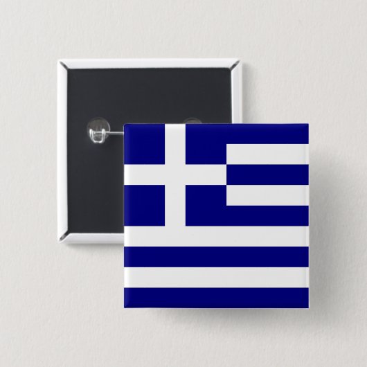 Schaltfläche mit der Flagge Griechenlands Button (Vorne & Hinten)