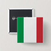 Schaltfläche mit der Flagge Italiens Button (Vorne & Hinten)