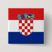 Schaltfläche mit der Flagge Kroatiens Button (Vorderseite)
